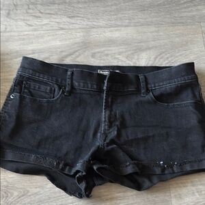 Black Abercrombie & Fitch Jean Shorts